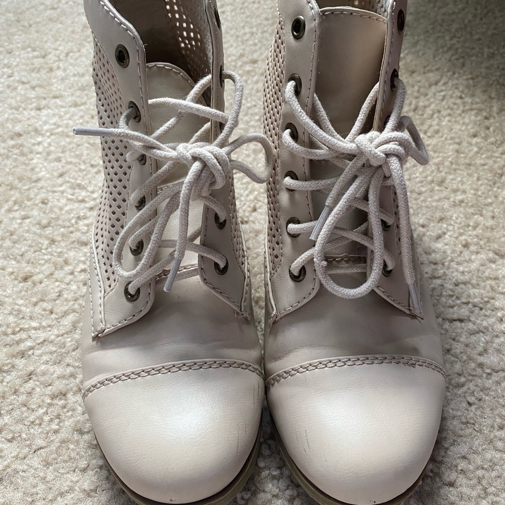 Forever 21 taupe booties